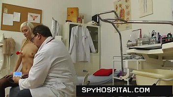 Preview 2 of Full Virgan Xnxx - Tall skinny blonde in doctor office caught with hidden cam
