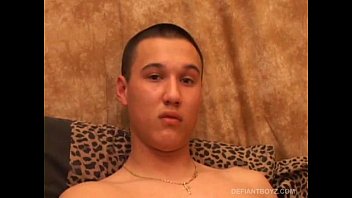 Preview 4 of Mom Son Friend Japan - Twink Arik Strips Naked and Strokes Out His Cum