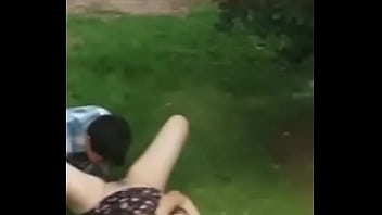 Preview 2 of Jinx Maze Cute - cachada en el patio de la universidad part 1