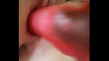 Preview 4 of Casal Amador Boquete - Wife masturbating with her big dildo