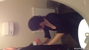 Preview 4 of 3gp Video Xnx - Short haired wife sucks a cock in the bathroom