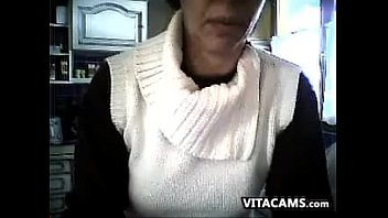 Preview 1 of Xnxx Videos New Mother And Son - Older Web Cam Slut Showing Tits