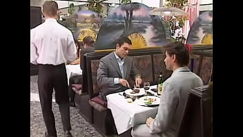 Preview 1 of Mariya H - Rita Cardinale,  Gangbang and Bukkake in the Restaurant