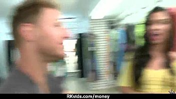 Preview 2 of Asian Japanese Lesbian - Tight teen fucks a man in front of the camera for cash 24