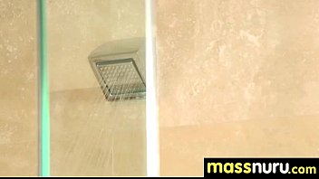 Preview 1 of La Io - Nuru Massage Ends with a Hot Shower Fuck 17