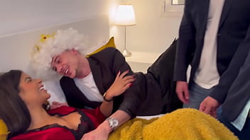 Preview 2 of Son Fuck Mom Incest Taboo - Foursome my firt DP with 3 big cocks and 3 cumshots