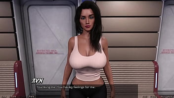 Preview 1 of Xxxviope - Stranded In Space #112 - Big Boobs Ebony Milf Has Feelings For Me