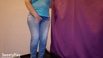 Preview 1 of Ankhusha Sharma - Jeans and pantie wetting with piss play