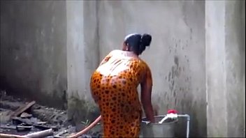 Preview 4 of Petite Nymphs Porn - indian couple bathing out side