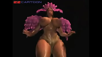 Preview 4 of Sex Prety Mopos - 3D Art Black Hourglass Strippe