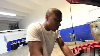 Preview 1 of Hot Wife Rio Piss On Me - DISTRAUGHT Blonde Fucks her BBC MECHANIC for her AUTOBILL