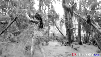 Preview 1 of Forced Inbus - CHIEFS and INDIANS | PILGIRMS sucking dick in the woods on Thanksgiving