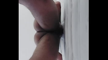 Preview 2 of Akira18 Teen - I fuck the hole in the mattress in the hotel standing up and ejaculate on it