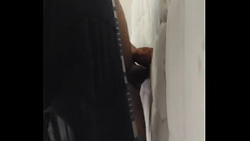 Preview 1 of Akira18 Teen - I fuck the hole in the mattress in the hotel standing up and ejaculate on it