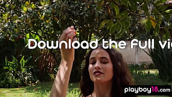 Preview 3 of Private Casting X Daisy - Awesome big boobed latina babe Megan Blake stripping at a serene garden