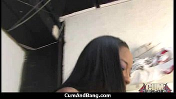 Preview 4 of Nude Vip20 - Ebony chick hard fuck in interracial group 20