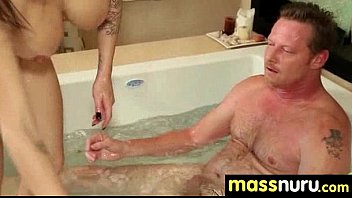 Preview 2 of Jada Estevens Big Ass - Babe Fires Nuru Massage 19
