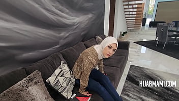 Preview 1 of Wwww Blazzers - MILF In Hijab Goes Haram To Help- Inexperienced Step Son