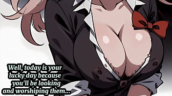 Preview 1 of Porn Agat - (Hentai JOI) My big juicy boobs turn you on and make you weak [femdom]