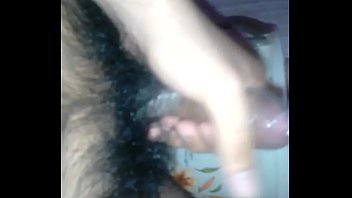 Preview 2 of Japanese Anal Toy Insert - Indian boy masturbating in bathroom putting condom hairy dick