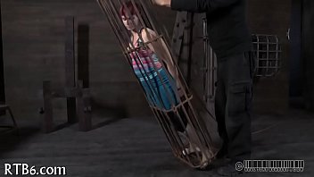 Preview 4 of Bachi K Rape - Angel is stripping inside cage