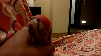 Preview 4 of Xxx Male Hd Video - Cum in Satin silk saree of neighbour