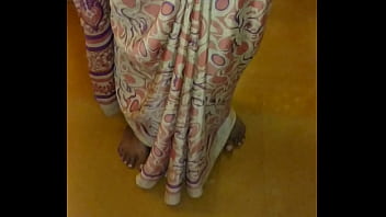 Preview 4 of Nikk Jayne - Wear and Cum in Satin silk saree of neighbor 2
