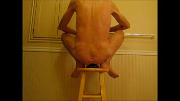 Preview 2 of Padled - Stretched Huge Asshole and Giant Black Butt Plug
