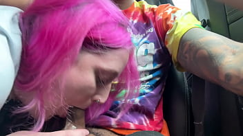 Preview 1 of Pakistne Xxxx - Public car blowjob,  she sucked my dick on her break - so I came in her mouth (oral creampie)