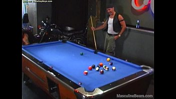 Preview 1 of Muslim Auntie Sex - Pool Hall Bears Sucking