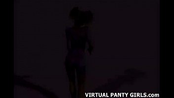 Preview 4 of Cum Into Mutho - 3d anime stripper in tight pink panties