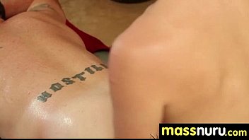 Preview 3 of Porn Streely - busty teen gives nuru sex massage 2