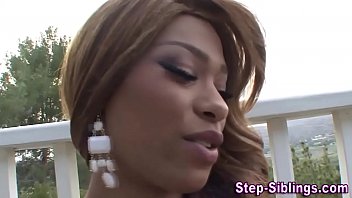 Preview 2 of Belandsls - Lesbo ebony stepsis lick