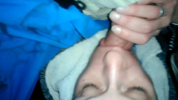 Preview 2 of Cj Mile Asian - Horny amateur wife giving a blowjob to husband&#039_s friend in his truck