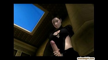 Preview 3 of Xvideo Mature Mom - 3D anime shemale gets handjob