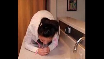 Preview 4 of Nepali Boy - Asian babe deep throating Dildo in the bathroom - camg8