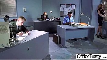 Preview 2 of Mistress Lesbian Pony - Office Sex Tape With Slut Worker Busty Girl vid-15