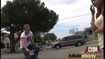 Preview 3 of New York Hidden Camera - Cum loving teen enjoys huge bukkake 5