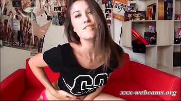 Preview 2 of Fucking My Pregnant Sister - French beauty teen tease dance on webcam