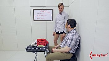 Preview 1 of Drin Prone - Sweet blonde gets b. anal hatefuck on pogo stick