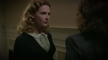 Preview 4 of Mom Big Cock Hard Hot Poot Hot - Hayley Atwell &amp_ Bridget Regan Lesbian Kiss In Agent Carter S01E06