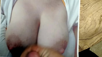 Preview 1 of Sex Masajh - Cum on heathers big tits!