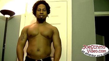Preview 1 of Tgirl Aamateurwife - Hunk Rocco shows off his muscles and beats his big cock