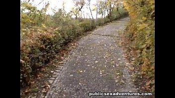 Preview 2 of Son Forced Russian Mom - : Adventurous blond goes for public sex