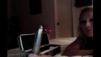 Preview 2 of Gangbang For Baby - Sexy blonde milf pussy toying on webcam