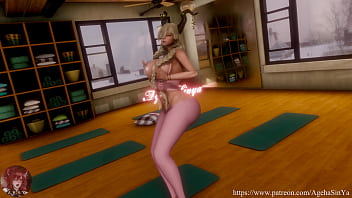 Preview 2 of Andhra Xvideo - [R18 MMD][Azur lane] IJN Owari IVE ELEVEN / アズールレーン 尾張 / 碧蓝航线 Yoga Outfit