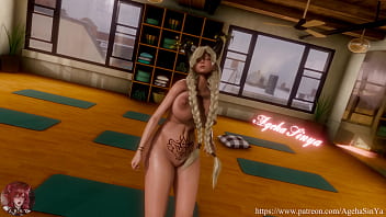 Preview 3 of Andhra Xvideo - [R18 MMD][Azur lane] IJN Owari IVE ELEVEN / アズールレーン 尾張 / 碧蓝航线 Yoga Outfit