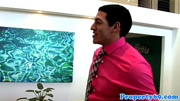Preview 2 of Pantys Riding - Realtor Abby Cross deepthroating then facial