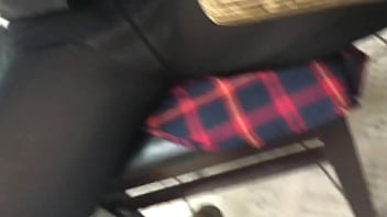 Preview 1 of Crystal House - See through black tights public