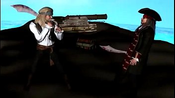 Preview 1 of Smaal Gil Virgin And Xhamster - Piratas sexo en la playa
